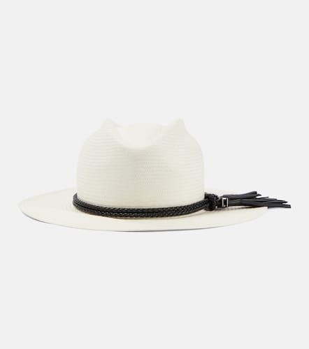 Chapeau Elfi en paille et cuir - Max Mara - Modalova