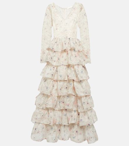 Robe Halliday en coton à volants superposés - Zimmermann - Modalova