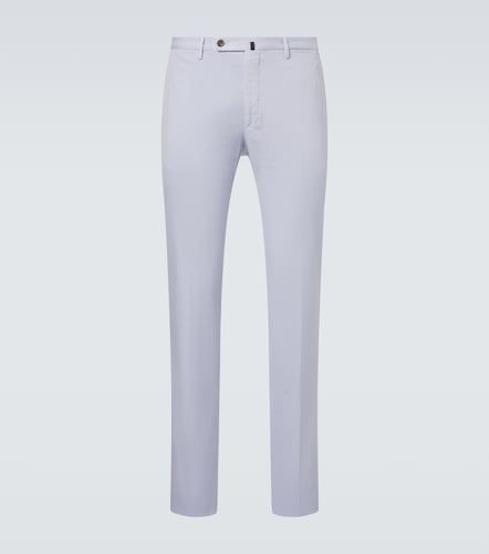 Pantalon slim en coton et soie - Slowear - Modalova