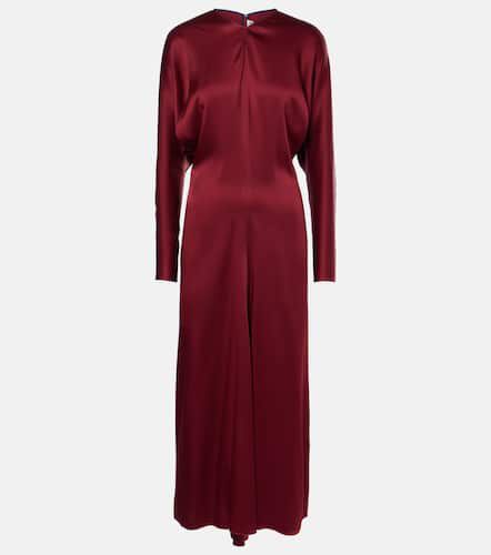 Robe longue en crêpe de satin - Victoria Beckham - Modalova