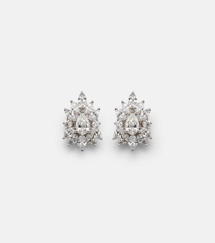 Boucles d'oreilles Y-Not en or blanc 18 ct et diamants - Yeprem - Modalova