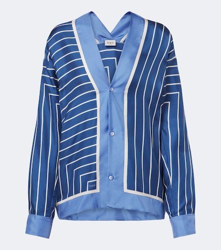 Tod's Chemise en soie à rayures - Tod's - Modalova