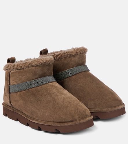 Bottines en daim à ornements - Brunello Cucinelli - Modalova