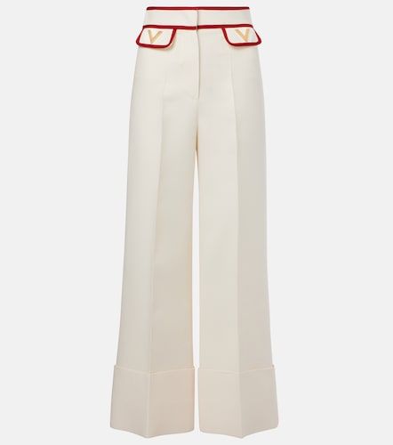 Pantalon ample en Crêpe Couture - Valentino - Modalova