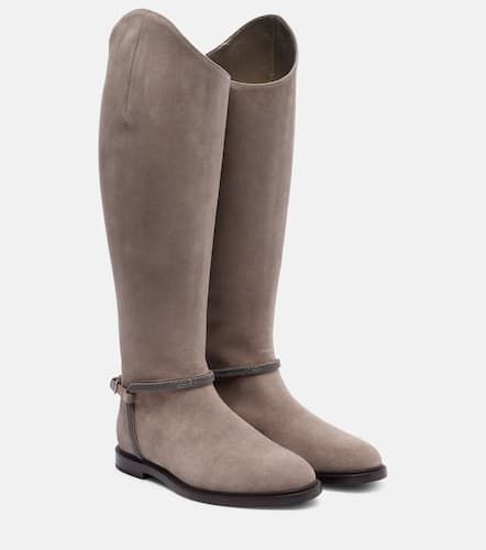 Bottes Monili en daim - Brunello Cucinelli - Modalova