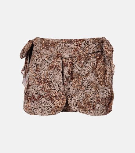 Mini-jupe Coralie en coton imprimée - Isabel Marant - Modalova