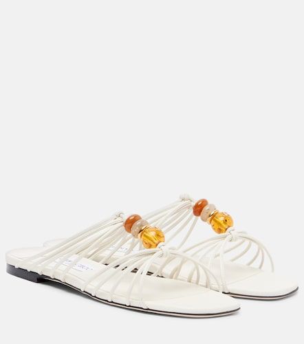 Mules Lova en cuir à perles - Jimmy Choo - Modalova