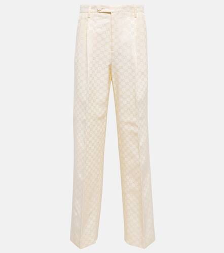 Pantalon ample GG en coton mélangé - Gucci - Modalova