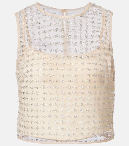 Top Seraphina en tulle à sequins - Staud - Modalova