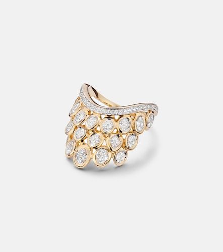 Bague Blossom en or 14 ct et diamants - Rainbow K - Modalova