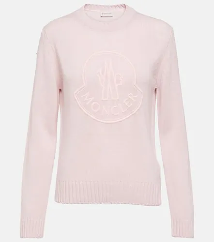 Pull en laine et cachemire à logo - Moncler - Modalova