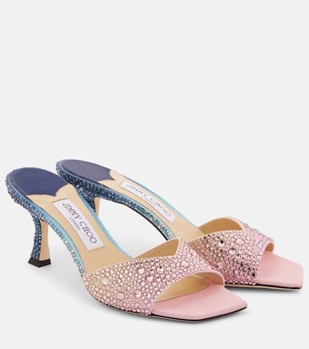 Mules Skye 70 en satin à ornements - Jimmy Choo - Modalova