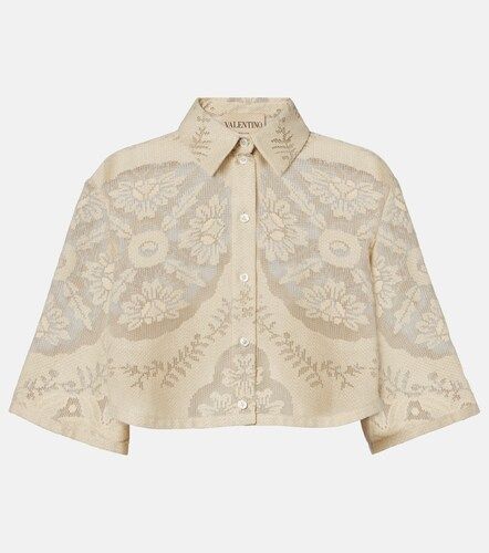 Chemise courte en coton mélangé - Valentino - Modalova