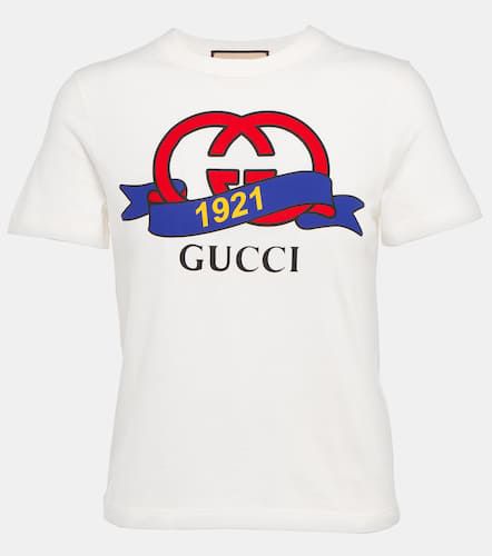 T-shirt Interlocking G imprimé en coton - Gucci - Modalova