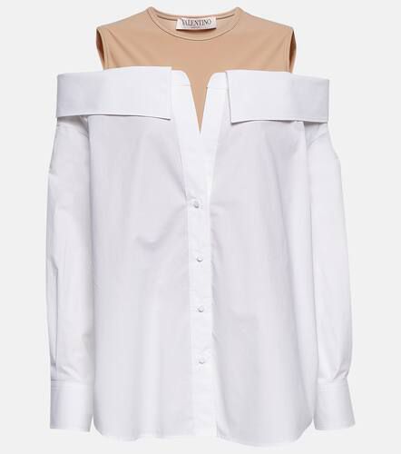 Chemise en coton à encolure bardot - Valentino - Modalova