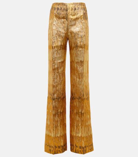 Pantalon ample Golden Wings en brocart - Valentino - Modalova