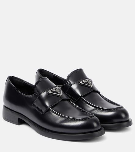 Prada Mocassins en cuir à logo - Prada - Modalova