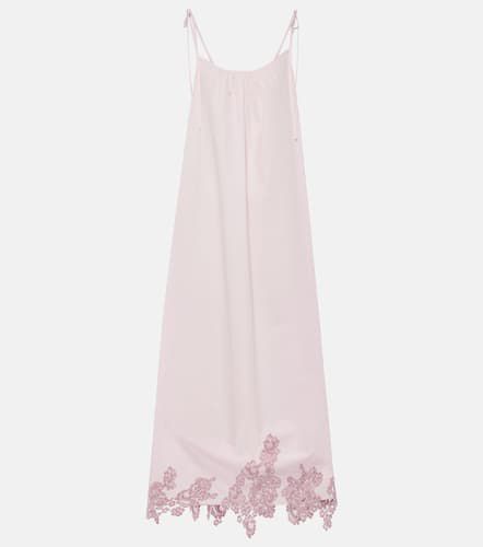 Robe midi en coton et dentelle - Acne Studios - Modalova