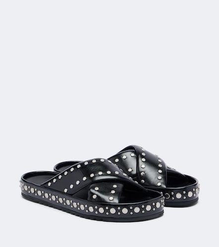 Fendi Mules en cuir à clous - Fendi - Modalova