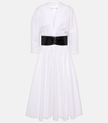 Alaïa Robe midi en coton - Alaia - Modalova