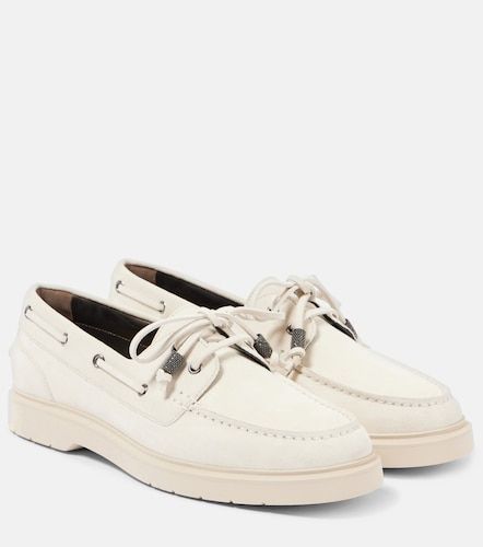 Chaussures bateau en daim - Brunello Cucinelli - Modalova