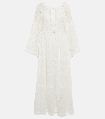 Robe longue Laurel à broderies anglaises - Zimmermann - Modalova