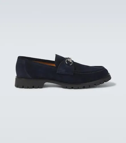 Gucci Mocassins Horsebit en daim - Gucci - Modalova