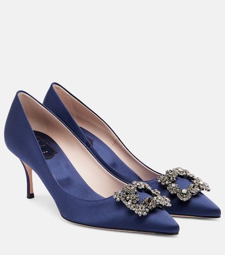 Escarpins Performance 65 en satin à ornements - Roger Vivier - Modalova