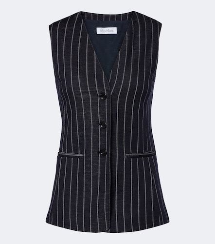 Gilet Double G en soie mélangée - Max Mara - Modalova