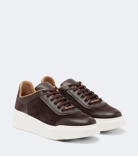 Baskets compensées en daim et cuir - Max Mara - Modalova