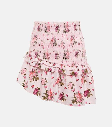 Mini-jupe Varana en coton à fleurs - LoveShackFancy - Modalova