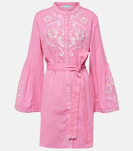 Robe Everly en coton et lin brodée - Melissa Odabash - Modalova