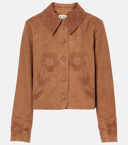 Veste Dionne en daim à appliqués - Rixo - Modalova