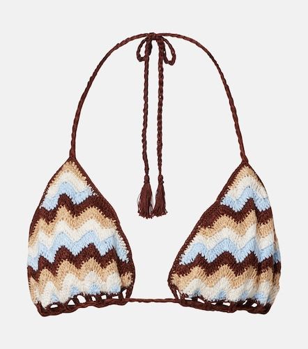 Haut de bikini Summer Chevron en crochet de coton - Anna Kosturova - Modalova