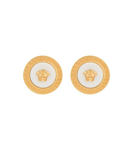 Boucles d'oreilles à logo - Versace - Modalova