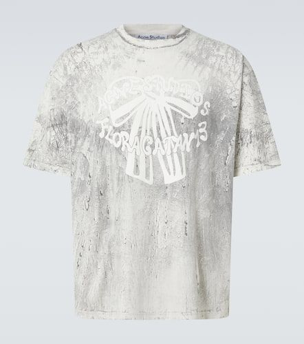 T-shirt imprimé en coton à logo - Acne Studios - Modalova