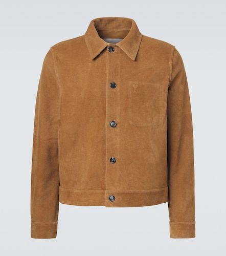 Ami Paris Veste blouson en daim - Ami Paris - Modalova