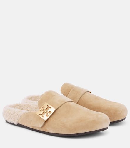 Mules Mellow en daim et shearling - Tory Burch - Modalova