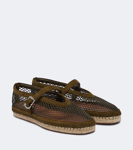 Alaïa Espadrilles en résille et daim - Alaia - Modalova