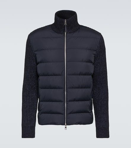 Veste doudoune en coton et laine - Moncler - Modalova