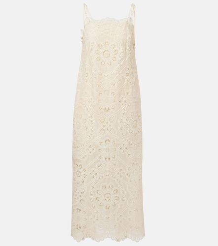Robe midi Rhiannon brodée en coton - Zimmermann - Modalova