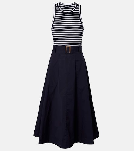 Robe midi en coton mélangé - Veronica Beard - Modalova