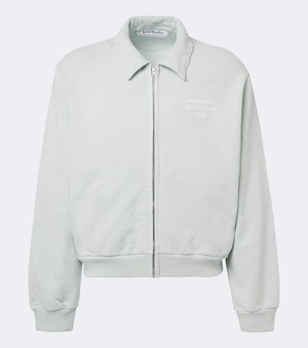 Sweat-shirt en coton mélangé à logo - Acne Studios - Modalova