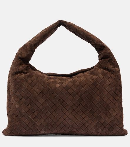 Sac Hop Intrecciato Medium en daim - Bottega Veneta - Modalova