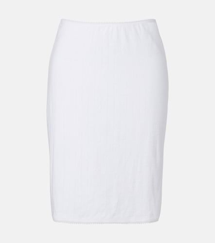 Jupe midi en pointelle de coton - Leset - Modalova