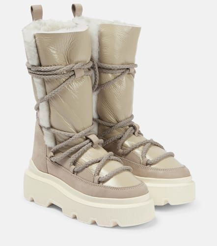 Bottines après-ski en cuir et shearling - Inuikii - Modalova