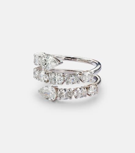 Bague en or blanc 18 ct et diamants - Kamyen - Modalova