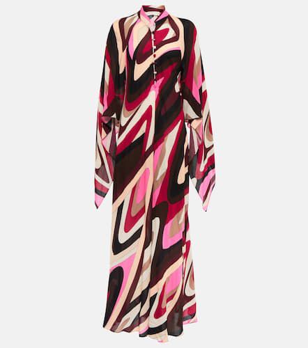 Pucci Robe longue Moire imprimée - Pucci - Modalova