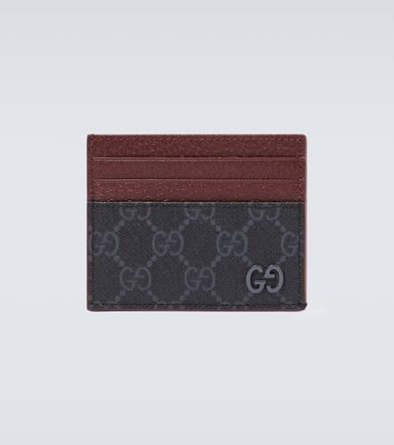Porte-cartes GG en cuir et toile - Gucci - Modalova
