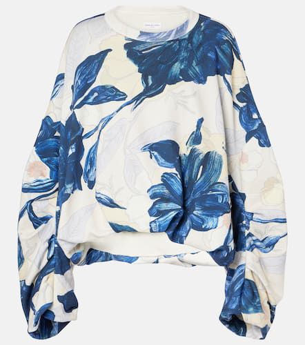 Sweat-shirt en coton à fleurs - Dries Van Noten - Modalova